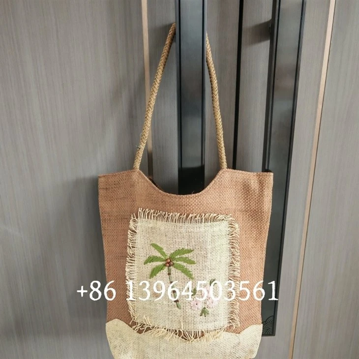 Paper Straw Beach Handbags