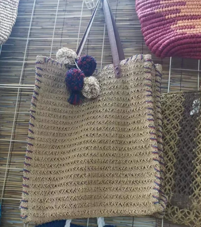 Papír horgolt Lady nyári táska