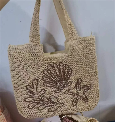 Papír horgolt válltáska Broidery mintával