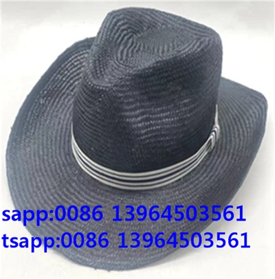 Fekete Fedora sapka kültéri panama sapka férfiaknak