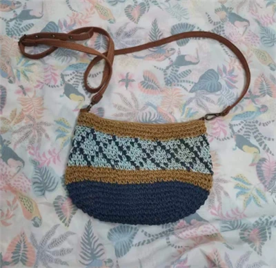 Papír horgolt Crossbody női táska