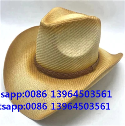 Szalma napkalap Férfi Cowboy Papír Kalap