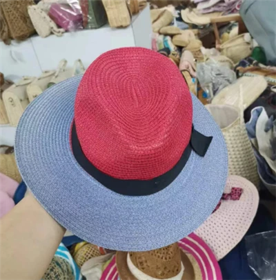 Tarka női kalap fekete szalaggal