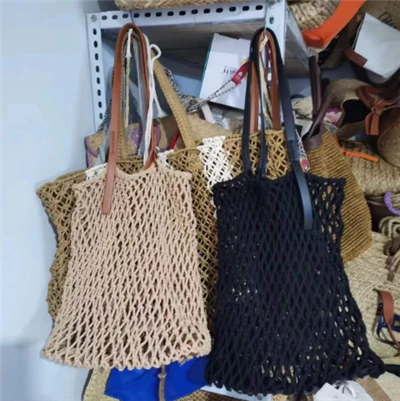 Pamut kötél üreges női strandtáska