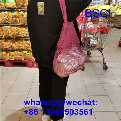 Net Mesh Turtle Bag String Bevásárlótáska